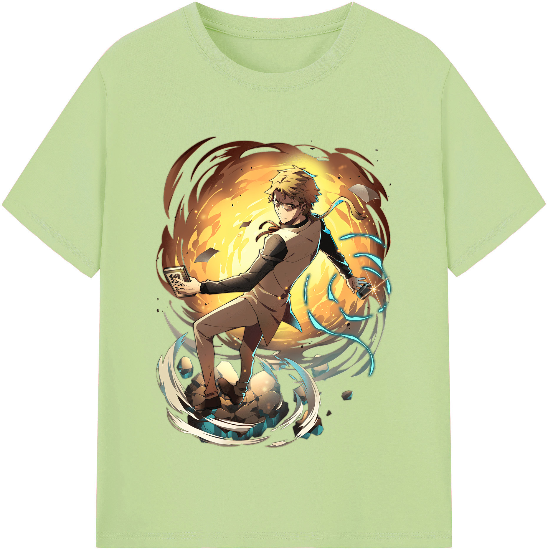 （画像用） 文豪ストレイドッグス Bungo Stray Dogs 綿100％半袖Tシャツ（フロントプリント）